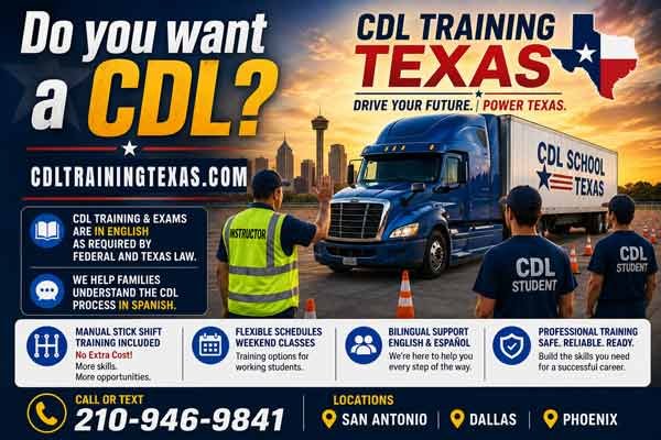 CDL Training Dallas TX truck driver training Dallas Texas - $2,300 CDL training